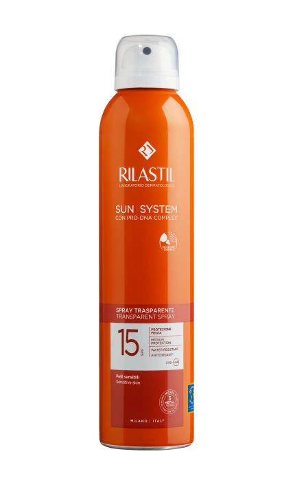 RILASTIL SUN SYSTEM SPRAY TRANSPARENTE PARA PIELES SENSIBLES SPF50+